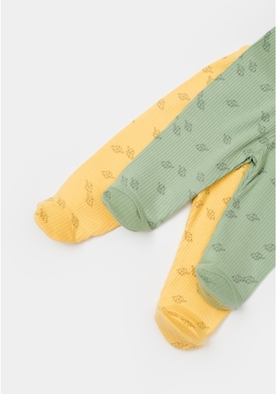 BabyCosy Organik Modal Fil Baskılı 2 Li Patikli Pantolon 001