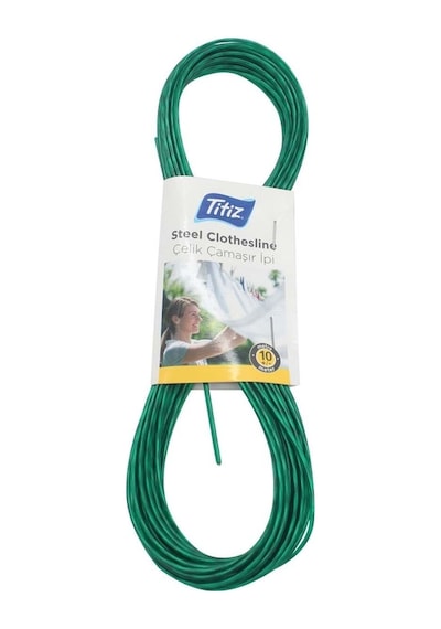 Plus Tp-448 Çelik Çamaşır Ipi 10 Metre No Color Çelik Siyah Diğer
