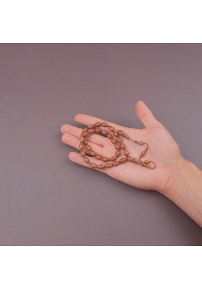 Pembe Fildişi Ağacı Pink Ivory Usta İşi İmzalı Beyzi Kesim 8x12mm