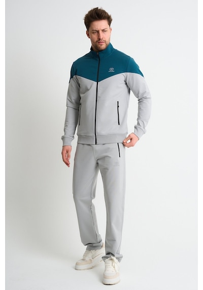 Shooter Sportswear Shooter Erkek Elite Mevsimlik Eşofman Takımı Rahat Form Günlük Kullanım Gri