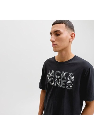 Jack & Jones Jack&jones Jeff Logo Erkek Siyah Tişört Siyah