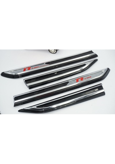 Volkswagen Vw R Line 3M 3D Yan Çamurluk Krom Bıçak Logo Arma