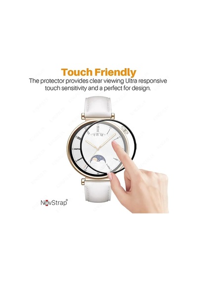 Huawei Watch Gt4 41mm İle Uyumlu Ekran Koruyucu Nano Esnek Cam Tam Kaplayan Ppm