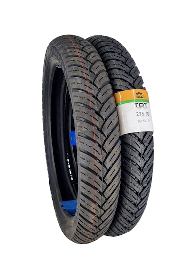 90/90-18 Ve 275-18 Tubeless - Dubleks Missile Lastik Takımı