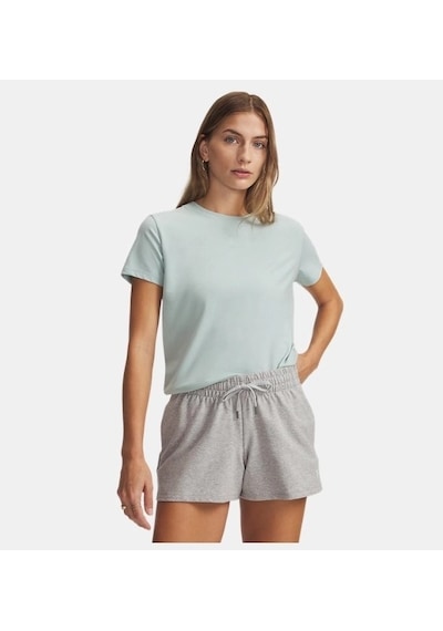 Under Armour Ua Rival Core Ss Kadın T-shirt 1383648-477 Yeşil