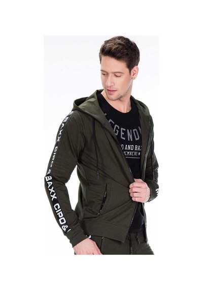 Cipo & Baxx Cl292 Kapşonlu Spor Için Rahat Erkek Sweatshirt 001