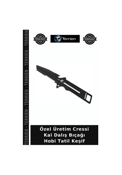 Özel Üretim Cressi Kai Dalış Bıçağı Hobi Tatil Keşif Standart