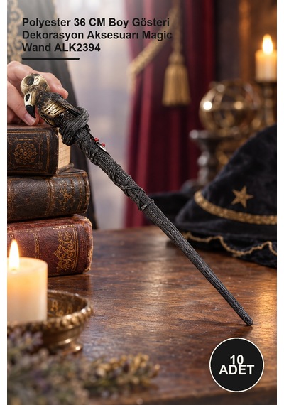 10 Adet Sihirli Asa Polyester 36 Cm Boy Gösteri Dekorasyon Aksesuarı Magic Wand Alk2394