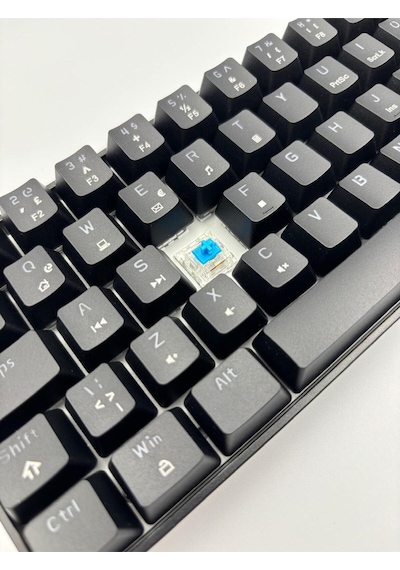 T60 Siyah Renk Mavi Switch Mekanik Kablolu Klavye Gaming Driverli Oyuncu Klavyesi T60 Mini Q