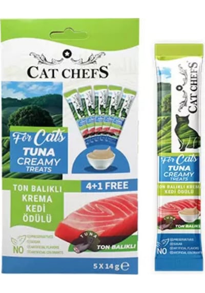 Ton Balıklı Ve Kremalı Kedi Ödül Maması 14 Gr X 5 Adet