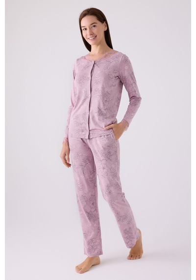 Pierre Cardin Kadın Mor Pijama Takımı Pc8874-s-v1 Mor