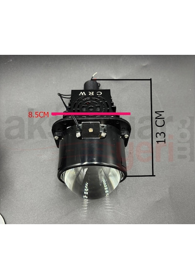 Bi-led Mercek Far 2,5inch Projektör Ledli Far Göbeği-üstün Aydınlatma