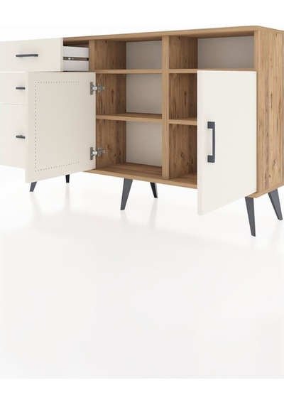 Arges Konsol 4 Raflı 3 Çekmeceli 2 Kapaklı 132x30x83 Çam-aytaşı/aytaşı Aytaşı/aytaşı Arges Konsol 4 Raflı 3 Çekmeceli 2 Kapaklı 132x30x83 Çam-aytaşı/aytaşı Aytaşı/aytaşı
