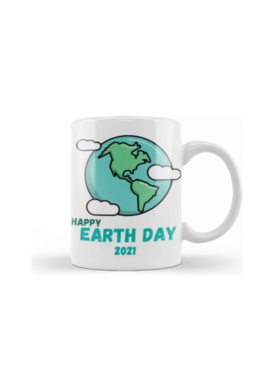 Happy Earth Day 2021 Kupa Bardak Porselen Karışık