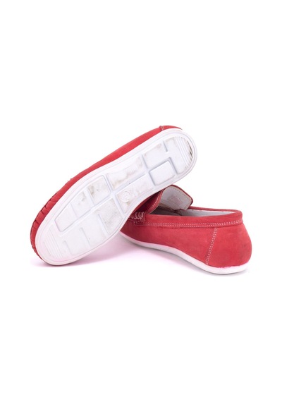 Star Tombis Loafer Çocuk İç Destekli Ayakkabı Kırmızı