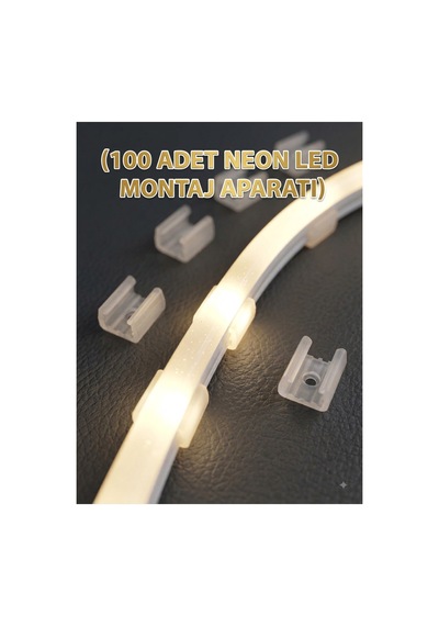 100 Adet Neon Led Tutucu Klips 1 Vidalı Duvar Aparatı,bağlantı Montaj Aparatı,kroşe,plastik Şeffaf Montaj Aparatı,100 Adet 8x16 Mm Neon Led Montaj Aparatı Plastik Ve Şeffaf Kroşe Klips Seti