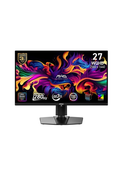 Msi 27" Mag 274qp Qd-oled X24 240hz 0.03ms Hdmı Dp Premium Hdr Pivot Wqhd Qd-oled Gaming Monitör