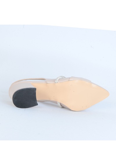 Moda Ayakkabı 01120 Cilt 3cm Topuklu Kadın Ayakkabı 001