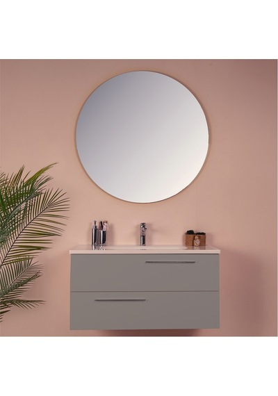 Kobos Serenity 100 Cm Banyo Dolabı Seti Moon Grey Gri Kobos Serenity 100 Cm Banyo Dolabı Seti Moon Grey Gri