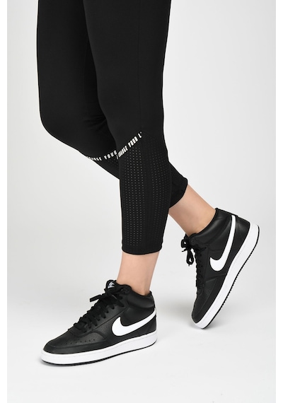 Nike Court Vision Mid Kadın Ayakkabı Siyah