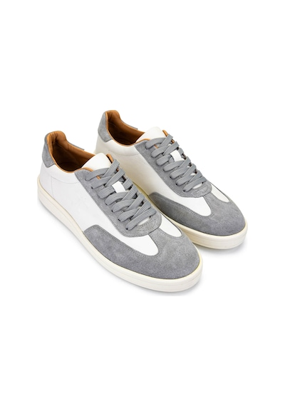 Tamer Tanca Erkek Hakiki Deri Bej Sneakers & Spor Ayakkabı 233 5100 Erk Ayk Y25 Bej Dr/grı Suet Bej