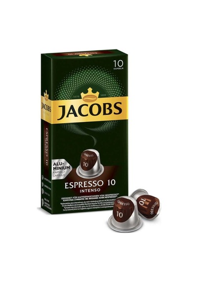Jacobs Espresso 10 Intenso Alüminyum Kapsül Kahve 2 x 10'lu