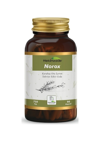 Hekimzade Norox Karabaş Otu İçeren Takviye Edici Gıda 750mg 90 Kapsül