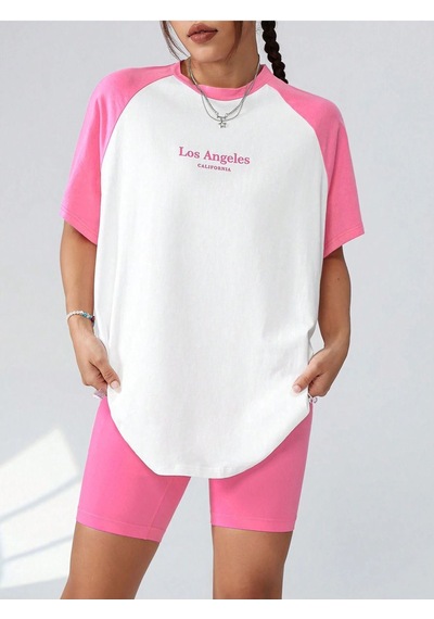Los Angeles Parçalı Süprem T-shirt - Pembe Beyaz Baskılı Oversize Bisiklet Yaka Kısa Kol Tişört Beyaz-pembe Los Angeles Parçalı Süprem T-shirt - Pembe Beyaz Baskılı Oversize Bisiklet Yaka Kısa Kol Tişört Beyaz-pembe