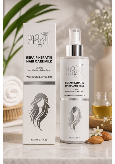 Keratin Saç Bakım Sütü Yıpranmış Saçlar İçin Onarıcı Durulanmayan Saç Bakım Spreyi 250 Ml