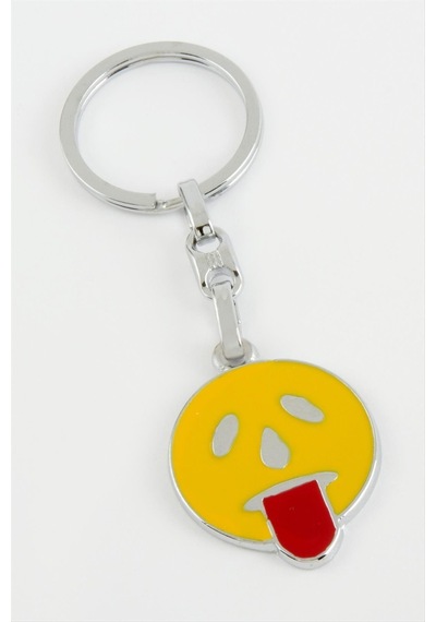 Dil Çıkaran Emoji Metal Anahtarlık