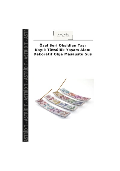 Özel Seri Obsidian Taşı Kayık Tütsülük Yaşam Alanı Dekoratif Obje Masaüstü Süs