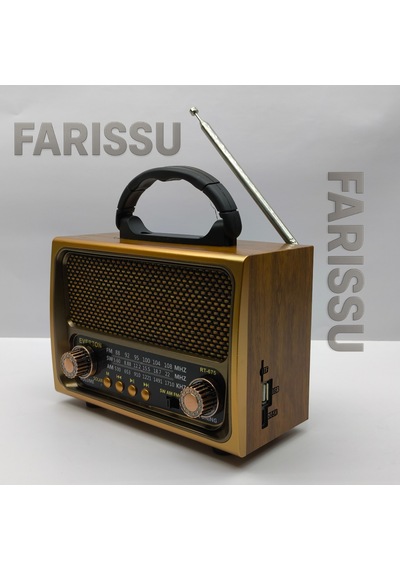 Rt-675 Retro Tasarımlı Dünya Alıcısı Fm/am/sw 3 Bant Radyo, Bluetooth Hoparlör, Usb/tf Mp3