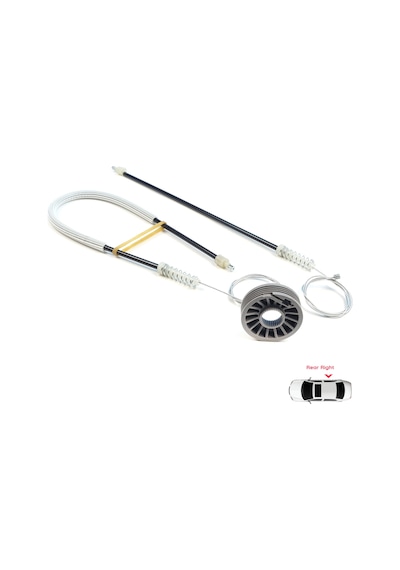Mitsubishi Colt Czc Cabrio Rg 2006-09 İçin Arka Sağ Cam Kriko Set