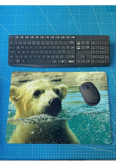 Lexroo Kutup Ayısı Baskılı 28x40 Cm Mouse Pad Standart