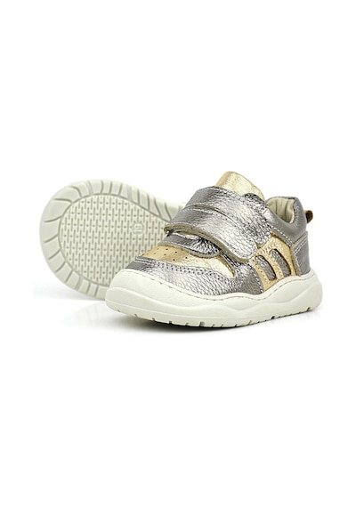 Rakerplus Schaggy Hakiki Deri Gold Bebek Spor Ayakkabı Altın