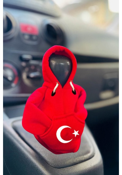 Türk Bayraklı Ayyıldız Desenli Torpido Üstü Koruyucu Pelüş Halı & Araç Oto Aksesuar Seti 1