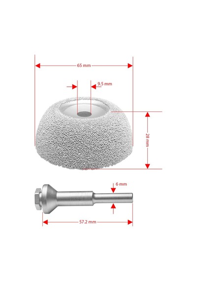 Kutzall Cw212o230 İnce Diş Ahşap Çanak Törpü 65 Mm