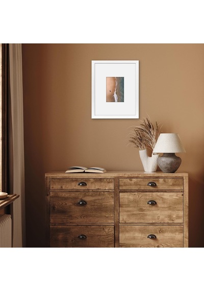 Beyaz 11x14 Resim Çerçevesi - Mat İle 5x7 Çerçeve Veya 11x14 Çerçeve Olarak Kullanın - Kırılmaya Dayanıklı Ca
