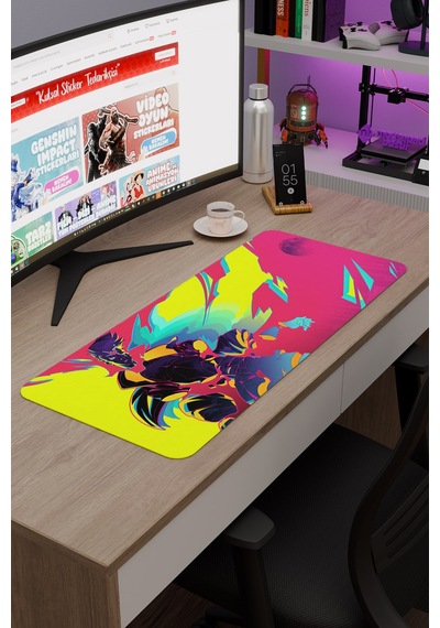 Cyberpunk Edgerunners Dikişli Kauçuk Oyuncu Mousepad V3 - 70x30 Xl Gaming Mouse Pad