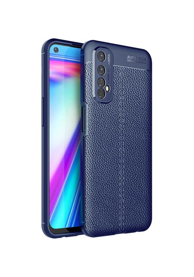 Realme 7 Kılıf Zore Niss Silikon Kapak Lacivert