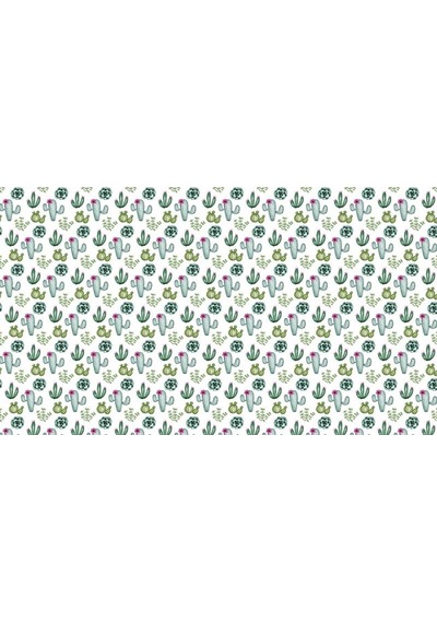 Kaktüs Desenli Çocuk Odası Duvar Kağıdı (415158028)