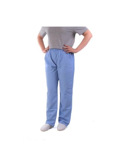 Eser - Alpaka Pantolon - Beli Lastikli - Açık Mavi