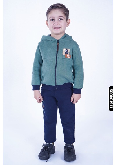 Xo Kids Erkek Eşfoman Takım 6-36 Ay 5586 Eeşt04005 Siyah - Haki