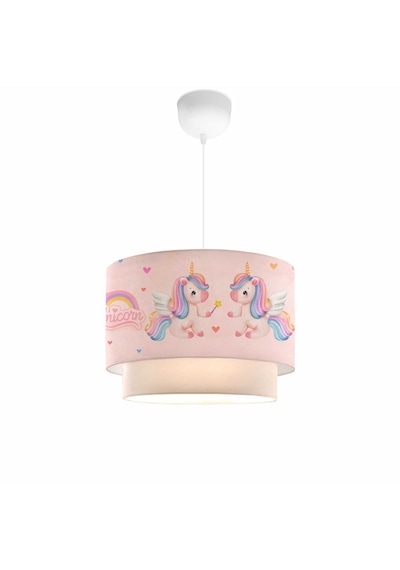 Homing Unicorn Kız Çocuk Odası Sarkıt Avize 241288 Pembe