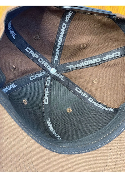Hamze Hip Hop Snapback Rapper Basic Gabardin Cap Şapka Kahverengi