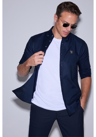 U.s. Polo Assn. Erkek Lacivert Gömlek Basic 50320242-vr033