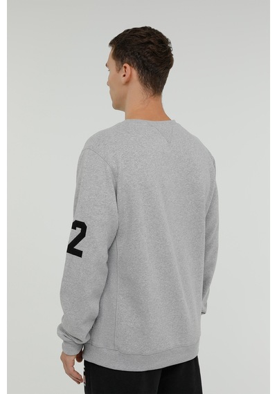 Superfly Bisiklet Yaka Erkek Sweatshirt Spf101232313408 Gri