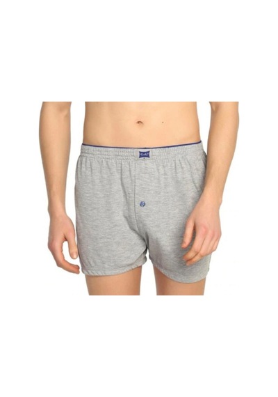 Tutku Erkek Penye Boxer - 2'Li Paket - Gri 001