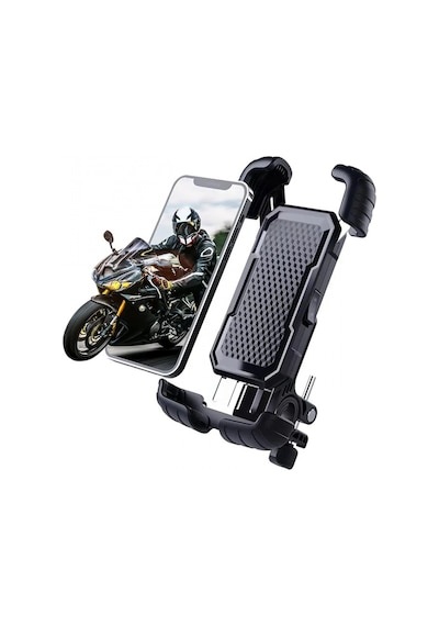 Ht-171 Bisiklet Telefon Tutucu Gidon Tipi Motosiklet Telefon Tutu Siyah