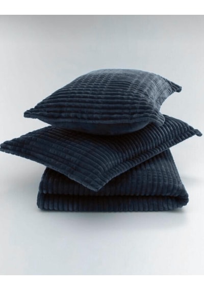 Merinos Modern Line 3 Parça Çift Kişilik Battaniye Seti Kutulu 220x240 Ocean Mavi